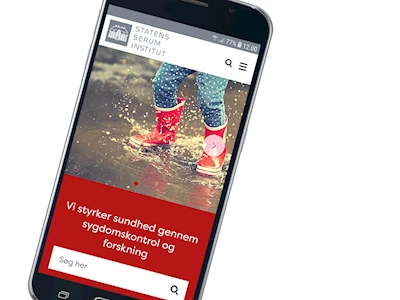 SSI's nye hjemmeside er designet, så den fungerer lige så godt på mobilen som på PC'en.