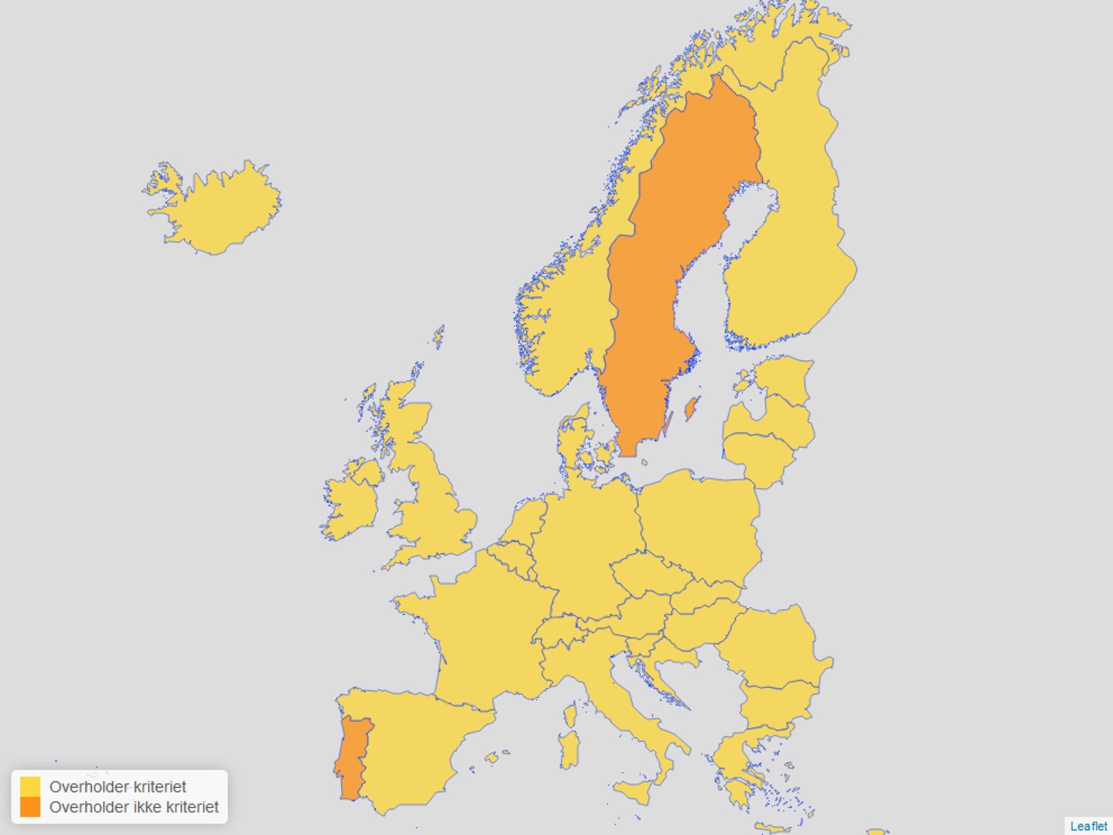 Billede af Europakort - landevejledninger 01