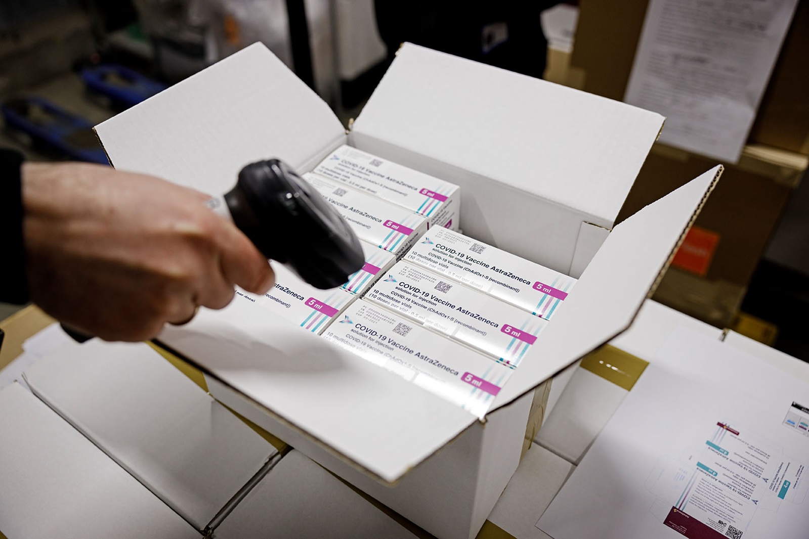 Billede af AstraZeneca vacciner