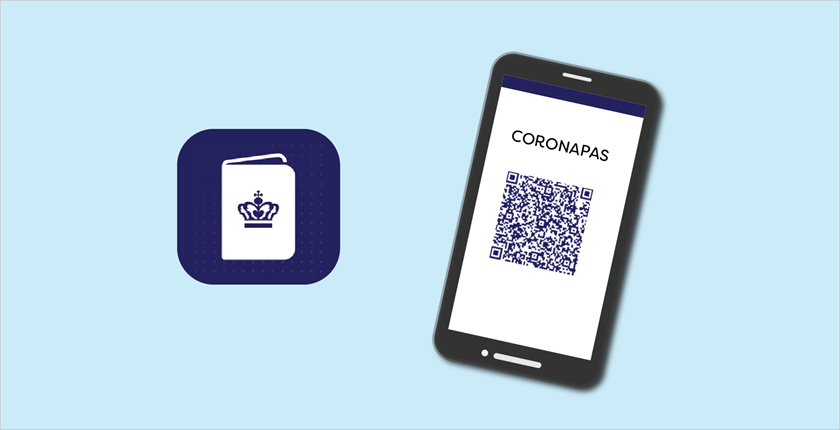 Grafik med coronapas