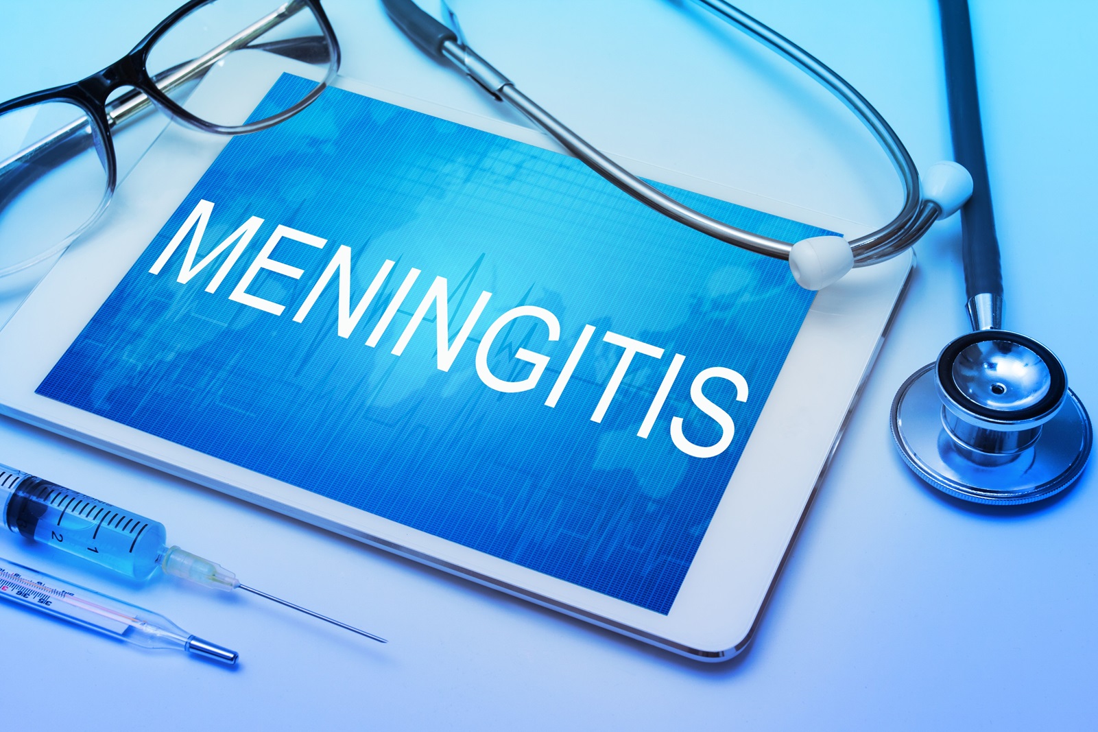 Billede af tablet med meningitis