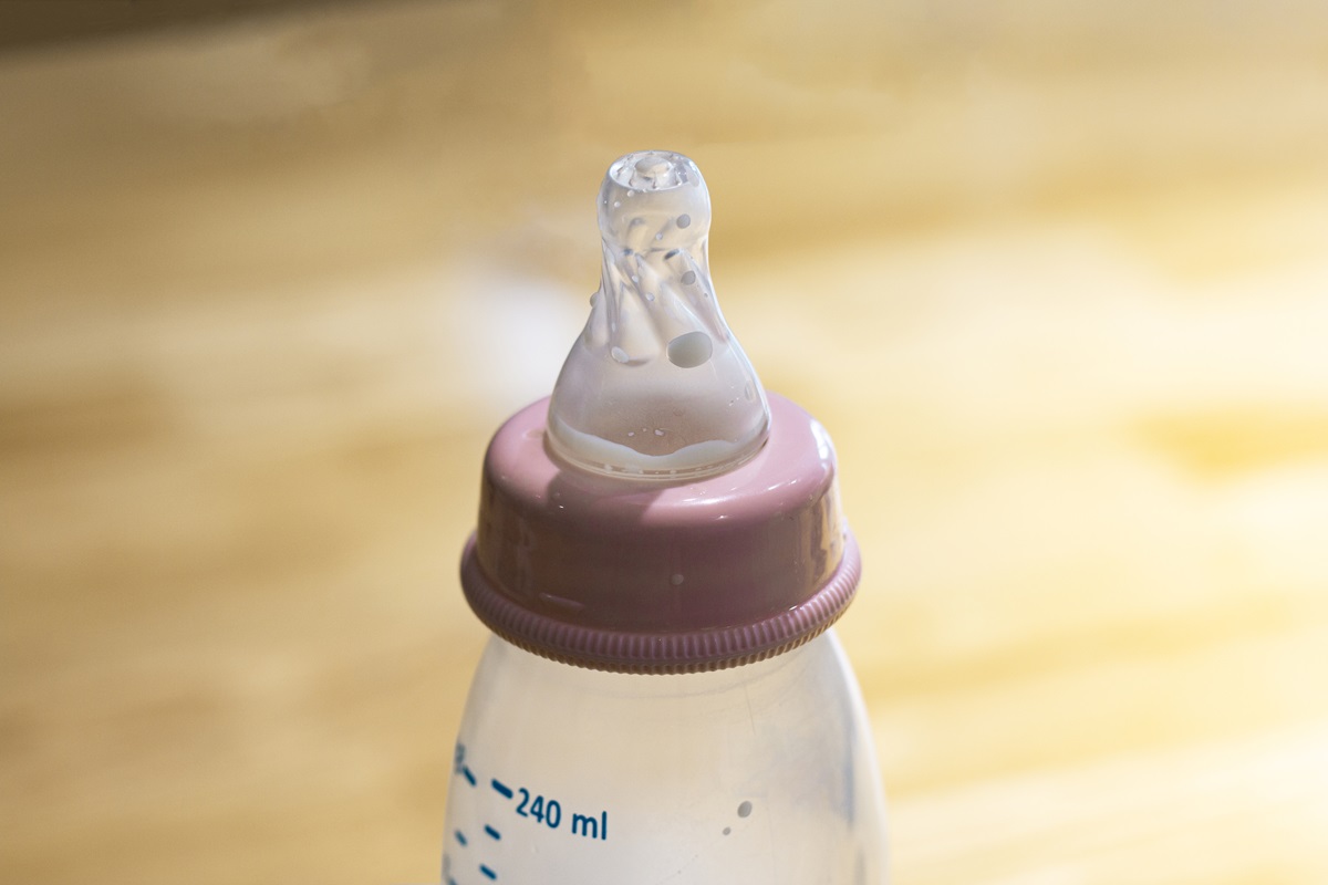 Toppen af en sutteflaske