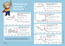 Thumbnail af infografikken "Effekten af vacciner i Danmark"
