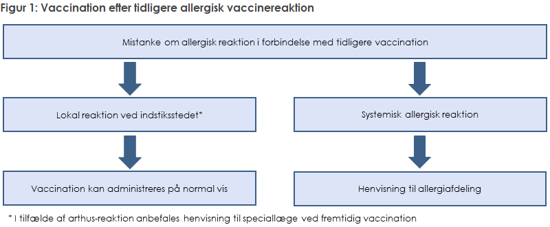 Figur 1: Vaccination efter tidligere allergisk vaccinereaktion