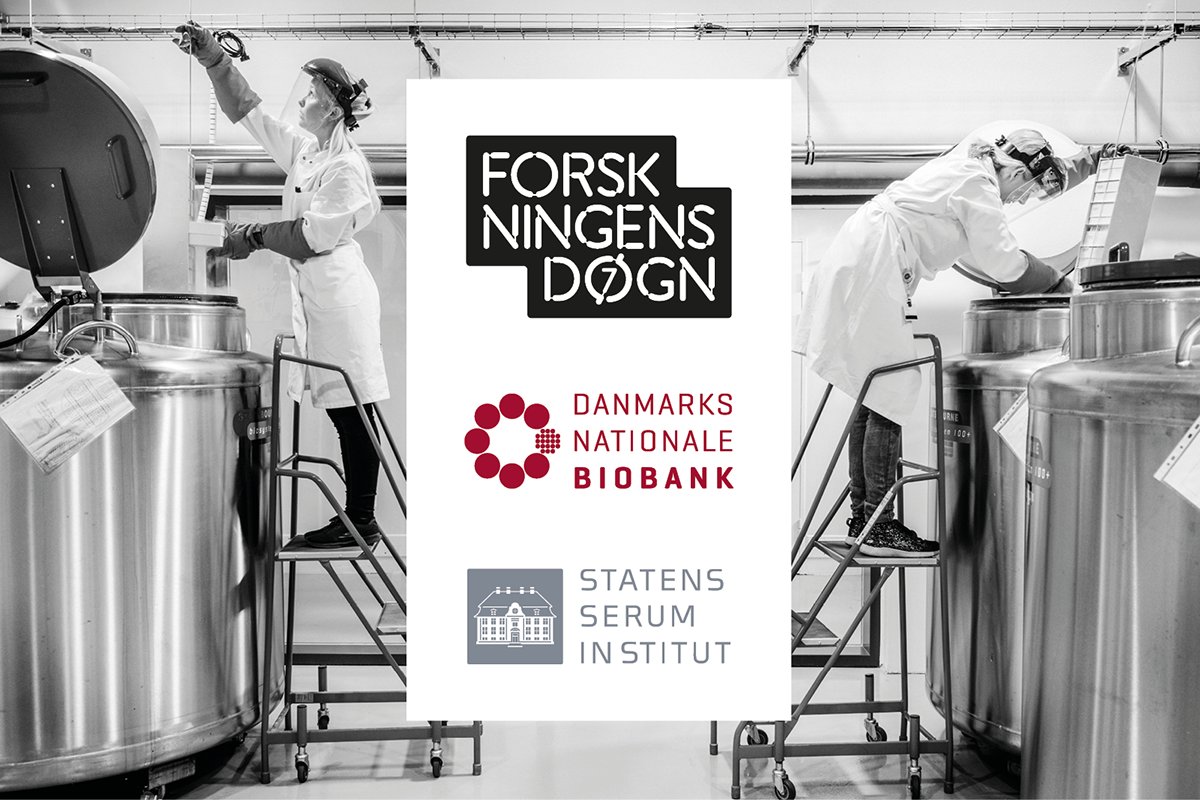 Medarbejdere ved fryser i Danmarks Nationale Biobank