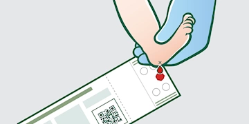 Sådan tages hælblodprøven